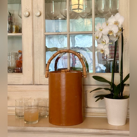 MCM vintage bamboo ice bucket - Picture 4 of 5